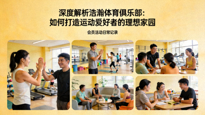 深度解析浩瀚体育俱乐部：如何打造运动爱好者的理想家园 - 温馨的俱乐部活动与会员互动画面