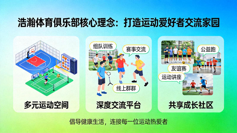 浩瀚体育俱乐部打造运动爱好者交流家园的核心理念阐述图